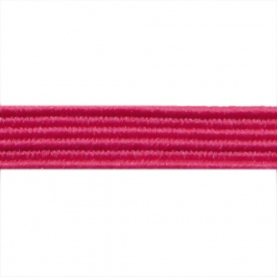 Резиновые нити с текстильным покрытием, шир. 6 мм ( упак.30 м/уп), цв.- 84-фуксия - купить в Махачкале. Цена: 155.22 руб.