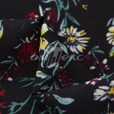 Плательная ткань "Фламенко" 6.2, 80 гр/м2, шир.150 см, принт растительный - купить в Махачкале. Цена 239.03 руб.