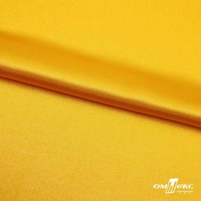 Поли креп-сатин 13-0859, 125 (+/-5) гр/м2, шир.150см, цвет жёлтый - купить в Махачкале. Цена 155.57 руб.