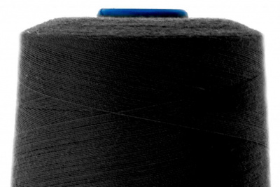 Нитки швейные, 100% полиэстер 40/2, (3000 ярд) -  чёрные - купить в Махачкале. Цена: 
