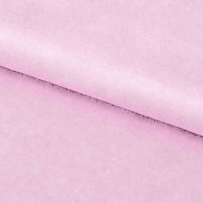 Велюр JS LIGHT 1, 220 гр/м2, шир.150 см, (3,3 м/кг), цвет бл.розовый - купить в Махачкале. Цена 1 055.34 руб.