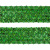 Тесьма с пайетками D4, шир. 35 мм/уп. 25+/-1 м, цвет зелёный - купить в Махачкале. Цена: 1 321.65 руб.