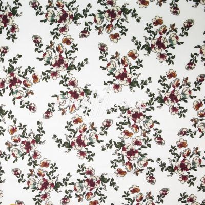 Плательная ткань "Фламенко" 23.1, 80 гр/м2, шир.150 см, принт растительный - купить в Махачкале. Цена 264.56 руб.