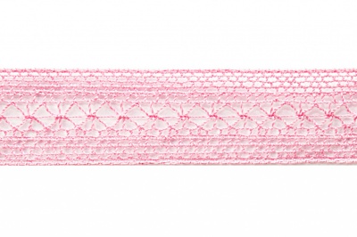 Тесьма кружевная 0621-1669, шир. 20 мм/уп. 20+/-1 м, цвет 096-розовый - купить в Махачкале. Цена: 673.91 руб.