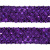 Тесьма с пайетками 12, шир. 35 мм/уп. 25+/-1 м, цвет фиолет - купить в Махачкале. Цена: 1 308.30 руб.