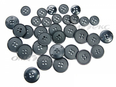 51926/15 мм (4 пр) черные пуговицы (брючные) - купить в Махачкале. Цена: 1.50 руб.