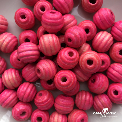 0309-Бусины деревянные "ОмТекс", 16 мм, упак.50+/-3шт, цв.023-розовый - купить в Махачкале. Цена: 62.22 руб.