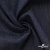 Ткань костюмная "Джинс" с начесом, 320 г/м2, 80% хлопок 20%полиэстер, шир. 160 см, т.синий - купить в Махачкале. Цена 492.24 руб.