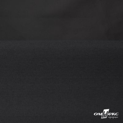 Курточная ткань "Милан", 100% Полиэстер, PU, 110гр/м2, шир.155см, цв. чёрный - купить в Махачкале. Цена 340.23 руб.