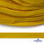 Шнур плетеный (плоский) d-12 мм, (уп.90+/-1м), 100% полиэстер, цв.269 - жёлтый - купить в Махачкале. Цена: 8.62 руб.