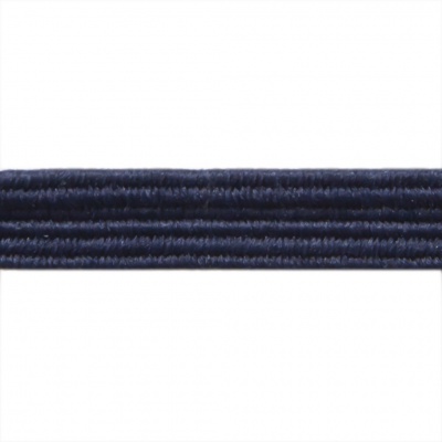 Резиновые нити с текстильным покрытием, шир. 6 мм ( упак.30 м/уп), цв.- 117-т.синий - купить в Махачкале. Цена: 152.05 руб.