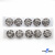 119-01 Кнопки пришивные декоративные металл 21 мм, цв.-никель - купить в Махачкале. Цена: 21.54 руб.