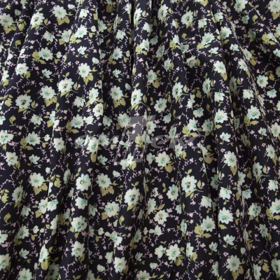 Плательная ткань "Софи" 8.1, 75 гр/м2, шир.150 см, принт растительный - купить в Махачкале. Цена 243.96 руб.