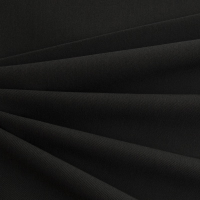 Костюмная ткань с вискозой "Меган", 210 гр/м2, шир.150см, цвет чёрный - купить в Махачкале. Цена 378.55 руб.