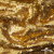 Трикотажное полотно, Сетка с пайетками,188 гр/м2, шир.140 см, цв.-тем.золото (#51) - купить в Махачкале. Цена 505.15 руб.