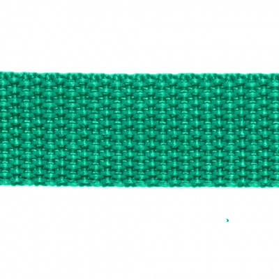 Стропа текстильная, шир. 25 мм (в нам. 50+/-1 ярд), цвет яр.зелёный - купить в Махачкале. Цена: 397.52 руб.