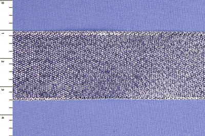 Лента парча MR-25, 25мм (33 м)  серебро - купить в Махачкале. Цена: 403.62 руб.