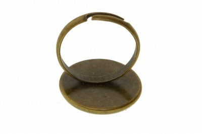 Заготовка для рукоделия металлическая фигурная для кольца 15мм - купить в Махачкале. Цена: 7.44 руб.
