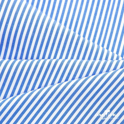 Ткань сорочечная Полоска Кенди, 115 г/м2, 58% пэ,42% хл, шир.150 см, цв.3-синий, (арт.110) - купить в Махачкале. Цена 306.69 руб.