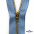 Молнии джинсовые металл т-4, 18 см латунь (YG), цв.-деним (231) - купить в Махачкале. Цена: 21.57 руб.