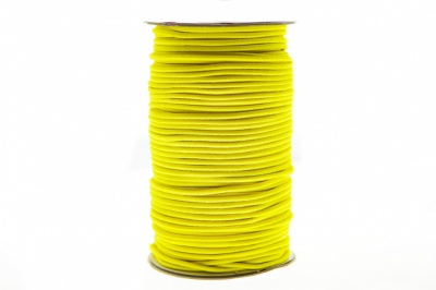 0370-1301-Шнур эластичный 3 мм, (уп.100+/-1м), цв.110 - желтый - купить в Махачкале. Цена: 459.62 руб.
