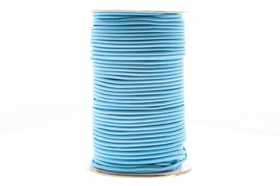 0370-1301-Шнур эластичный 3 мм, (уп.100+/-1м), цв.168 - голубой - купить в Махачкале. Цена: 459.62 руб.