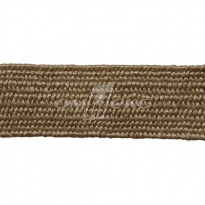 Тесьма отделочная полипропиленовая плетеная эластичная #2, шир. 40мм, цв.- соломенный - купить в Махачкале. Цена: 50.99 руб.
