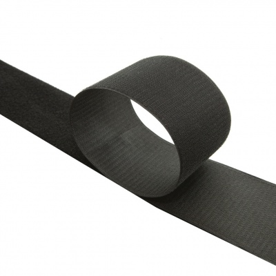 Липучка с покрытием ПВХ, шир. 100 мм (упак. 25 м), цвет чёрный - купить в Махачкале. Цена: 72.33 руб.