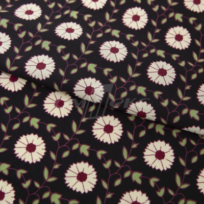 Плательная ткань "Фламенко" 10.1, 80 гр/м2, шир.150 см, принт растительный - купить в Махачкале. Цена 241.49 руб.
