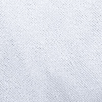 Трикотажное полотно Тюль Кристалл, 100% полиэфир, 16-01/белый, 15гр/м2, шир.160см. - купить в Махачкале. Цена 129.70 руб.