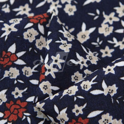 Плательная ткань "Фламенко" 7.2, 80 гр/м2, шир.150 см, принт растительный - купить в Махачкале. Цена 239.03 руб.