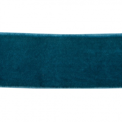 Лента бархатная нейлон, шир.25 мм, (упак. 45,7м), цв.65-изумруд - купить в Махачкале. Цена: 991.10 руб.