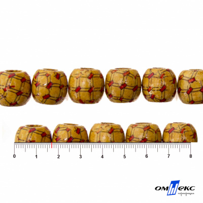 0189-Бусины деревянные "ОмТекс", 17 мм, упак.50+/-3шт - купить в Махачкале. Цена: 83.66 руб.