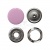 Кнопка рубашечная (закрытая) 9,5мм - эмаль, цв.003 - розовый - купить в Махачкале. Цена: 5.74 руб.