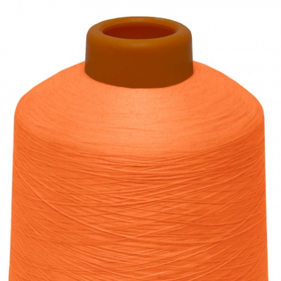 Нитки текстурированные некручёные 457, намот. 15 000 м, цвет оранжевый - купить в Махачкале. Цена: 204.10 руб.