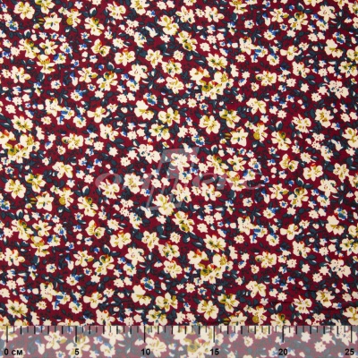 Плательная ткань "Софи" 5.1, 75 гр/м2, шир.150 см, принт растительный - купить в Махачкале. Цена 243.96 руб.