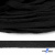 Шнур плетеный d-8 мм плоский, 70% хлопок 30% полиэстер, уп.85+/-1 м, цв.- чёрный - купить в Махачкале. Цена: 735 руб.