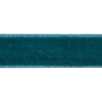 Лента бархатная нейлон, шир.12 мм, (упак. 45,7м), цв.65-изумруд - купить в Махачкале. Цена: 392 руб.