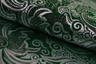 Ткань костюмная жаккард, 135 гр/м2, шир.150см, цвет зелёный№4 - купить в Махачкале. Цена 441.94 руб.
