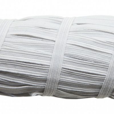 Резинка продежка С-67, шир. 7 мм (20 шт/10 м), цвет белый - купить в Махачкале. Цена: 1 296.24 руб.