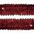 Тесьма с пайетками 3, шир. 30 мм/уп. 25+/-1 м, цвет красный - купить в Махачкале. Цена: 1 087.39 руб.