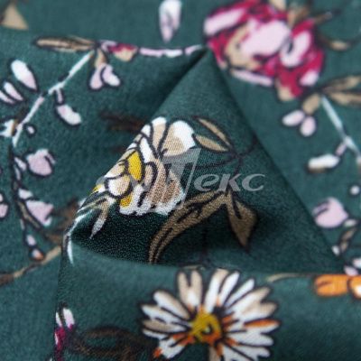 Плательная ткань "Фламенко" 6.1, 80 гр/м2, шир.150 см, принт растительный - купить в Махачкале. Цена 241.49 руб.