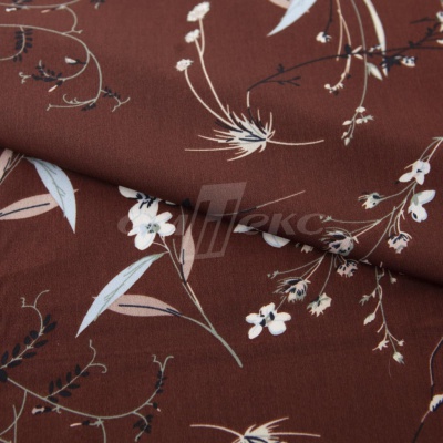 Плательная ткань "Фламенко" 2.2, 80 гр/м2, шир.150 см, принт растительный - купить в Махачкале. Цена 239.03 руб.