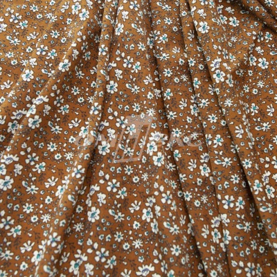 Плательная ткань "Фламенко" 11.1, 80 гр/м2, шир.150 см, принт растительный - купить в Махачкале. Цена 239.03 руб.