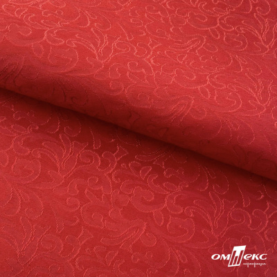 Ткань жаккард королевский, 100% полиэстр 180 г/м 2, шир.150 см, цв-красный - купить в Махачкале. Цена 293.39 руб.
