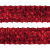 Тесьма с пайетками 3, шир. 35 мм/уп. 25+/-1 м, цвет красный - купить в Махачкале. Цена: 1 308.30 руб.